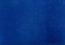 Grungy Blue Textile Surface With Scratches.