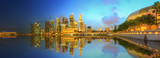 Fototapeta Londyn - Singapore Skyline and view of Marina Bay