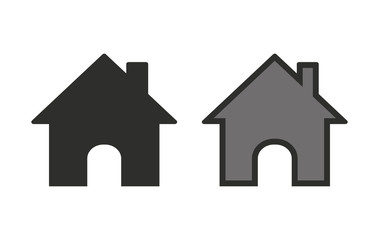 Poster - Home  - vector icon.