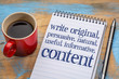 write original, useful, informative conctent