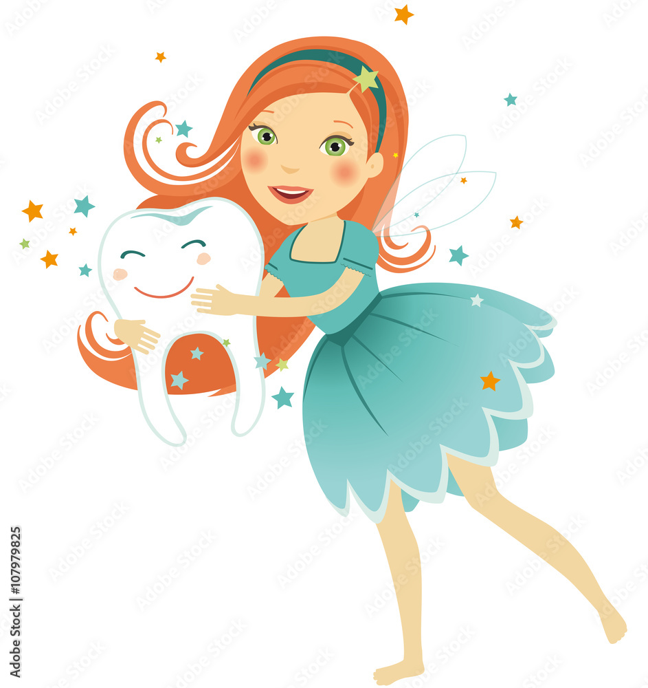Zahnfee 2 Stock Vector | Adobe Stock, image size:943x1000