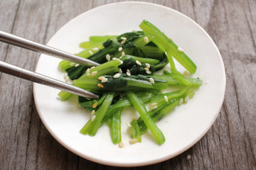 Sticker - Spinach with sesame korean food