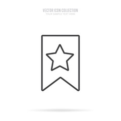 Wall Mural - awar icon vector isolated on white background. linear style.