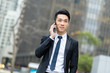 © leungchopan - Asian businessman chat on phone