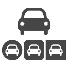 Canvas Print - Car icon - vector icons set