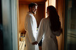 © NDABCREATIVITY - Couple enjoying finnish sauna