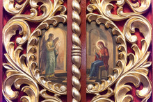 Iconostasis In  Orthodox  Church In Laszki Murowane, Ukraine