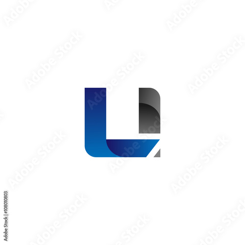 Fotografía Modern Simple Initial Logo Vector Blue Grey Letters li