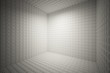 white empty interior room, abstract background from tile