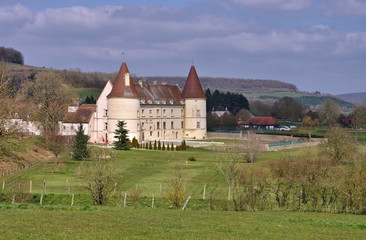 Wall Mural - Chailly-sur-Armancon Chateau - Chateau Chailly-sur-Armancon in France