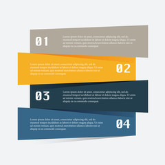 Wall Mural - Vector colorful info graphics for your business presentations.