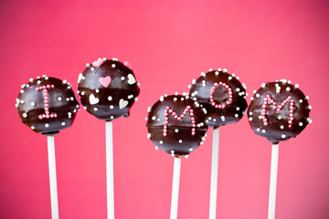 Wall Mural - Cake pops on Mother's Day