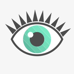 Wall Mural - blue eye icon vector