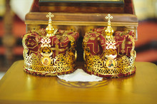 Golden Crowns On Table