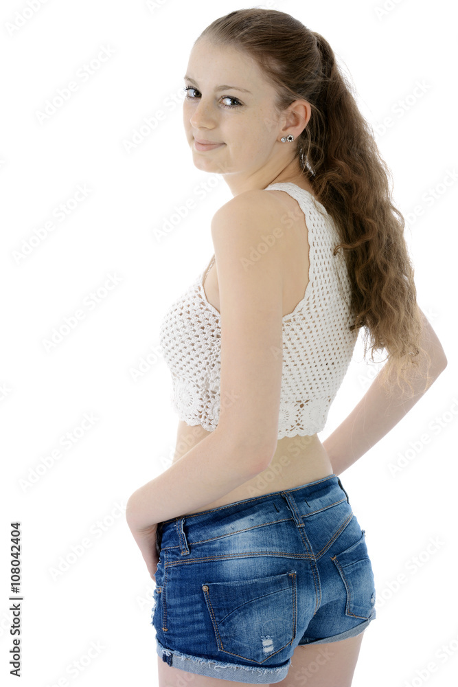teen modell shorts