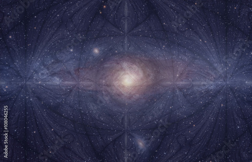 Zdjęcie XXL Kosmiczna świadomość galaktyki fraktalnej, Oko, które jest źródłem stworzenia