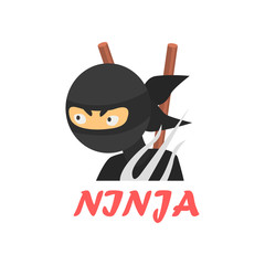 Sticker - Ninja Cartoon Style Icon