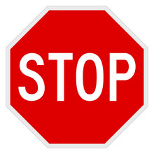 Vector Illustration Of A Stop Road/traffic Sign.