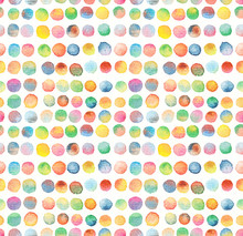 Seamless Dots Pattern Watercolor Background