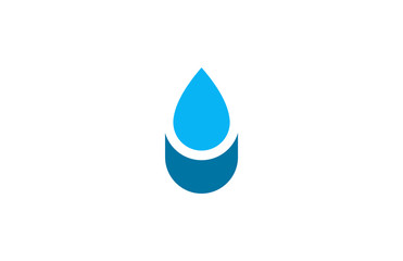 Poster - water drop icon logo