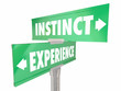 Instinct Vs Experience Gut Feeling Learned Knowledge 2 Two Way S