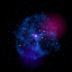 Wall Mural - cosmic color dust cloud nebula