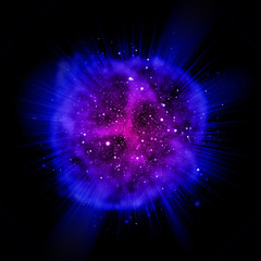 Wall Mural - cosmic color dust cloud nebula