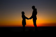 © YURII Seleznov - silhouette couple in love