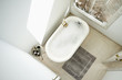 © Sollina Images/Blend Images - High angle view of bubble bath in bathroom