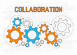 Collaboration Concept. Technical of gears