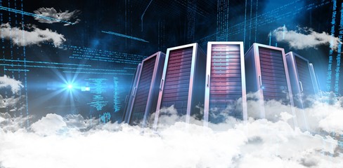 Wall Mural - composite image of clouds