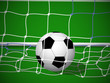 © Nychytalyuk - Soccer / Football Ball in Net. Goal. Vector Illustration