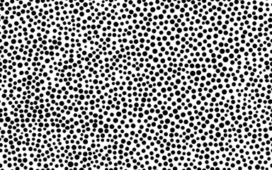 Wall Mural - rectangle seamless pattern with black dots on white background