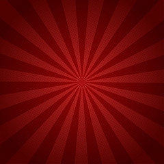 Canvas Print - red rays retro background with halftones stylish
