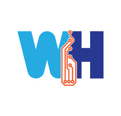 wh logotype simple tech