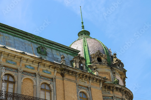 Valokuva Facade of old house in historic city center. Lviv, Ukraine