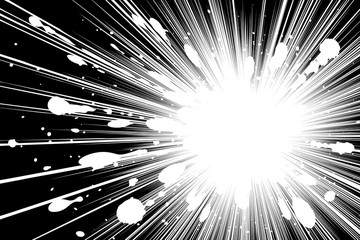 Wall Mural - sun ray or star burst comic radial lines background