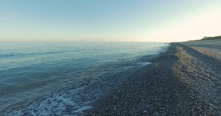 Wall Mural - 4k Calabria Beach in the Summer at the Sunset