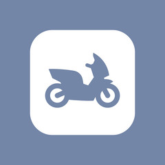 Sticker - Scooter icon, motorbike, scooter pictogram, isolated icon, vector illustration