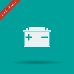 Wall Mural - car battery vector icon