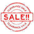 Grunged clearance sale stamp