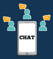 Graphic of Chat design, editable vector