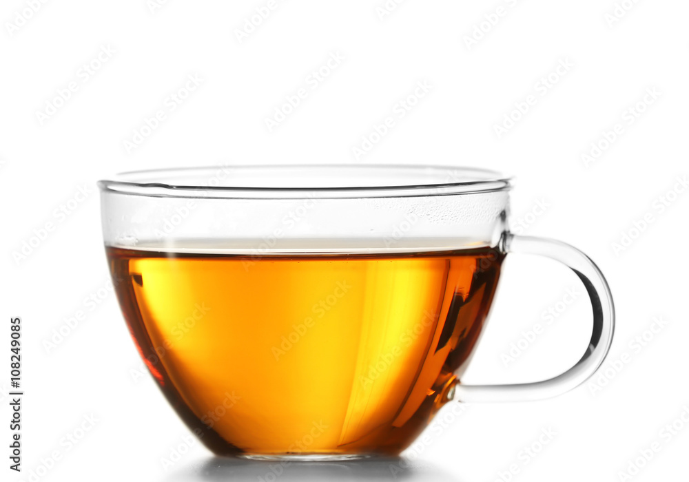 Cup of tea isolated on white