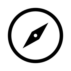 discovery compass or navigational compass line art icon for apps and website