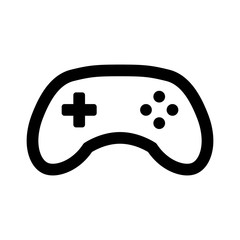 Wall Mural - videogame / video game controller or gamepad line art icon for apps and websites
