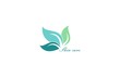 leaf beauty skin care logo