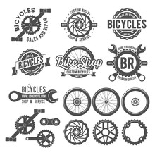 Set Of Bicycle Badges