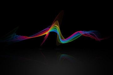 Wall Mural - colorful abstract wave