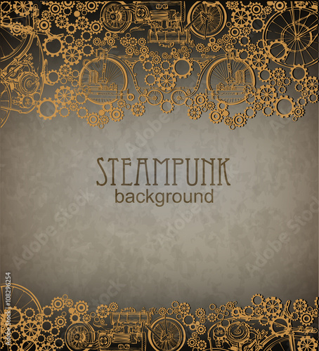 Steampunk style Fototapete