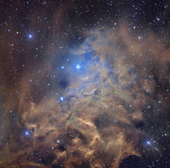 Wall Mural - nebula and stars in cosmic space. retouched image. elements of this image furnished by nasa.